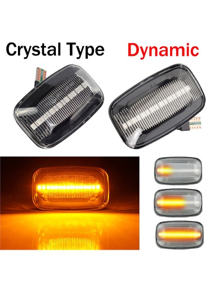 Adet Araba Dinamik LED Yan Sinyal Lambası Dönüş Sinyal Işığı Toyota Land Cruiser 70 80 100 Serisi Için (Yurt Dışından) modelleri