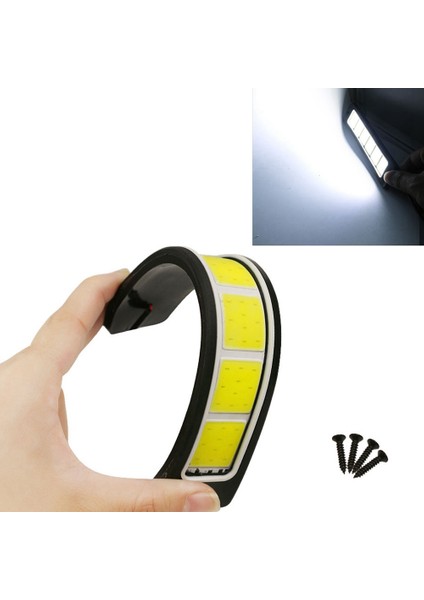 2 Adet Süper Parlak LED Gündüz Farları Araba Sürüş Sis Lambası Su Geçirmez Esnek Drl Cob LED Şerit 190X35MM 12V (Yurt Dışından) modelleri