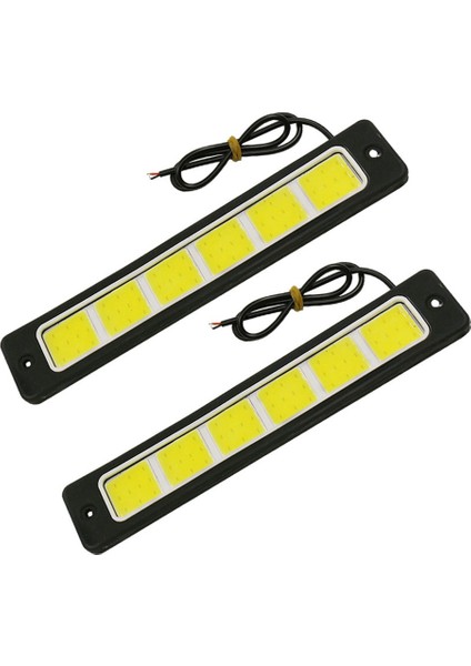 2 Adet Süper Parlak LED Gündüz Farları Araba Sürüş Sis Lambası Su Geçirmez Esnek Drl Cob LED Şerit 190X35MM 12V (Yurt Dışından) indirimleri