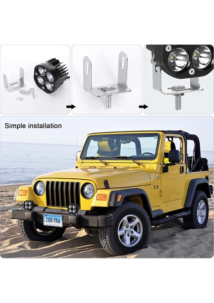Inç 40W LED Işık Bölmeleri LED Çalışma Işığı Çubuğu Araba Motosiklet Kamyon Offroad Suv Atv Tekne 4WD Araba Aksesuarları (Yurt Dışından)