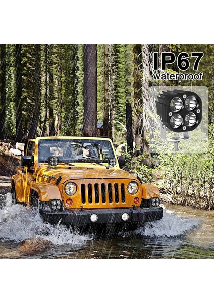 Inç 40W LED Işık Bölmeleri LED Çalışma Işığı Çubuğu Araba Motosiklet Kamyon Offroad Suv Atv Tekne 4WD Araba Aksesuarları (Yurt Dışından)
