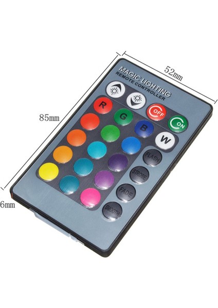 Adet T10 W5W LED Rgb Uzaktan Kumanda Işıkları Gösterge Ampul Araba Iç Yan Lambalar (Yurt Dışından)