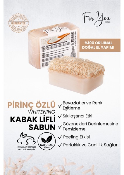 Kabak Lifli El Yapımı Pirinç Sabunu