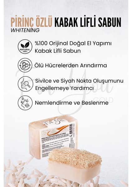 Kabak Lifli El Yapımı Pirinç Sabunu