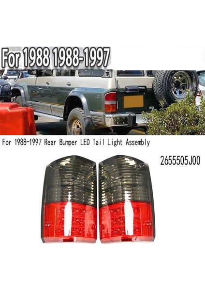 Arka Tampon Sol LED Arka Işık Tertibatı Fren Stop Lambası Nissan Patrol Gq 1988-1997 2655505J00 (Yurt Dışından)