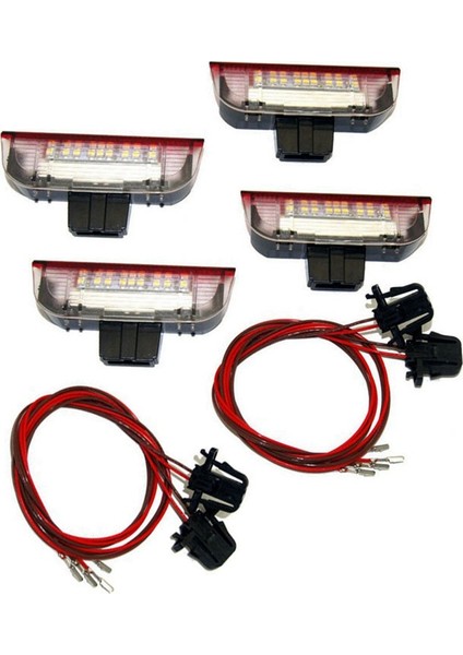 Adet Araba LED Kapı Uyarı Işığı Hoş Geldiniz Projektör Golf 6 7 Jetta Mk5 Mk6 Passat B6 B7 cc Tıguan Scirocco (Yurt Dışından)