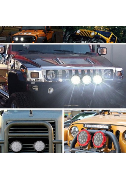 Otomatik Çalışma Lambaları Off Road Lambaları Servis Işıkları LED Işıklar Spot Işıklar Oto Aksesuarları, Siyah (Yurt Dışından) indirimleri