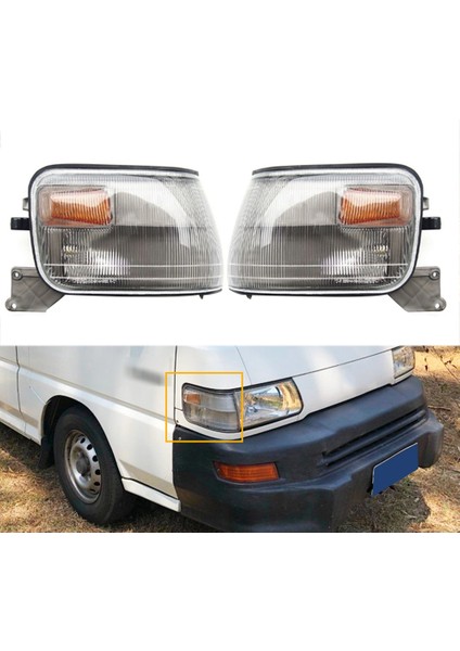 2 Adet Araba Köşe Lambası Park Lambası Lambası Dönüş Sinyali Lambası Mitsubishi L300 Delıca MB907018 (Yurt Dışından)