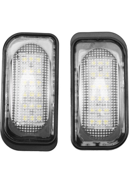 2 Adet Beyaz LED Plaka Lambası Mercedes Benz W203 Araç Plaka Lambası Benz W203 4d 2001-2007 (Yurt Dışından)