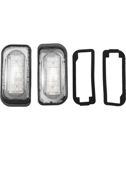 2 Adet Beyaz LED Plaka Lambası Mercedes Benz W203 Araç Plaka Lambası Benz W203 4d 2001-2007 (Yurt Dışından)