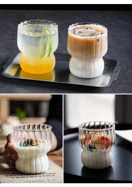 Pinterest Kahve Bardağı Mantar Şeklinde Çizgili