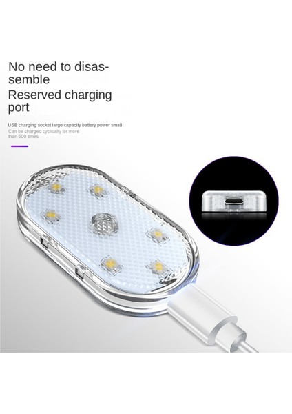 Araç Ortam Işığı Araç Içi Dokunmatik Sensör USB Şarj Aydınlatma Araç Okuma Işığı LED Ortam Işığı Pembe Mor (Yurt Dışından) fırsatları