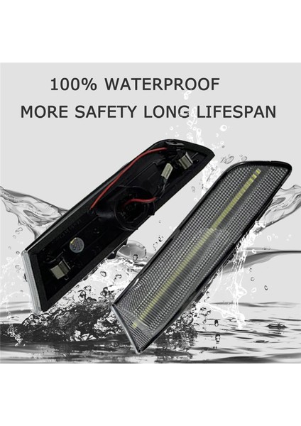 IN2551108 IN2551109 Amber LED Yan Işaret Çamurluk Işıkları Nissan Skyline 350GT Infiniti G35 2d Coupe Füme Kabuk (Yurt Dışından)