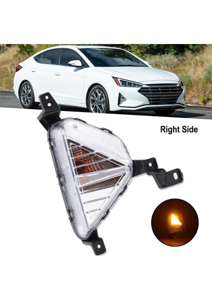 Sağ Ön Tampon Sis Lambası Sinyal Lambası Hyundai Elantra Sedan 2019-2020 Için Far 92301-F2510 92302-F2510 (Yurt Dışından)