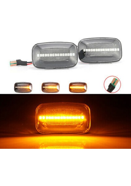 Toyota Land Cruiser Landcruiser 70 80 100 Serisi Için Dinamik LED Yan Işaret Çamurluk Işıkları Akan Dönüş Sinyal Lambası (Yurt Dışından) indirimleri