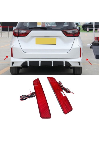 Araba Arka Tampon Sis Lambası Park Uyarı Reflektörü Arka Lambaları Honda Fit 2020-2023 Araba Aksesuarları (Yurt Dışından)