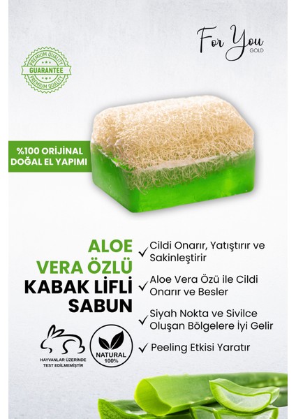 Kabak Lifli Aloe Vera Özlü El Yapımı Sabun
