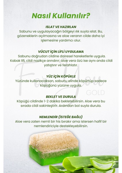 Kabak Lifli Aloe Vera Özlü El Yapımı Sabun modelleri
