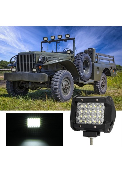 4 Inç Far LED Çalışma Işığı Çubuğu Kamyonet 4WD Off Road Atv Suv Oto Utv Aksesuarları (2 Paket) (Yurt Dışından)
