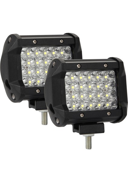 4 Inç Far LED Çalışma Işığı Çubuğu Kamyonet 4WD Off Road Atv Suv Oto Utv Aksesuarları (2 Paket) (Yurt Dışından)