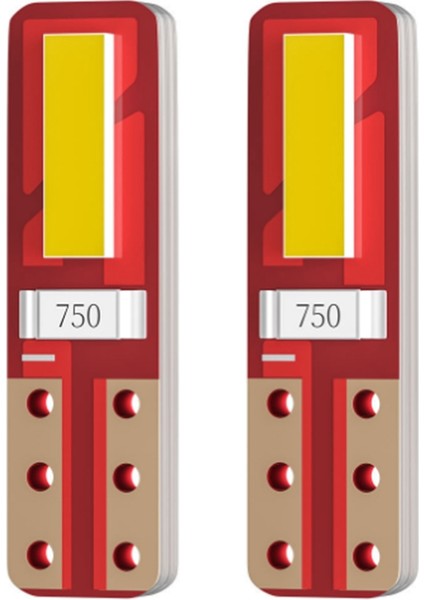 10 Adet Otomobil LED Gösterge Lambası T5 7020 2smd Merkezi Konsol Gösterge Işığı Merkezi LED Kilometre Sayacı Işık (Yurt Dışından)