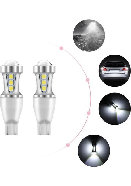 LED Lamba W16W T15 3030 18SMD Araba Kuyruk Yedekleme Ters Ampul (Yurt Dışından)