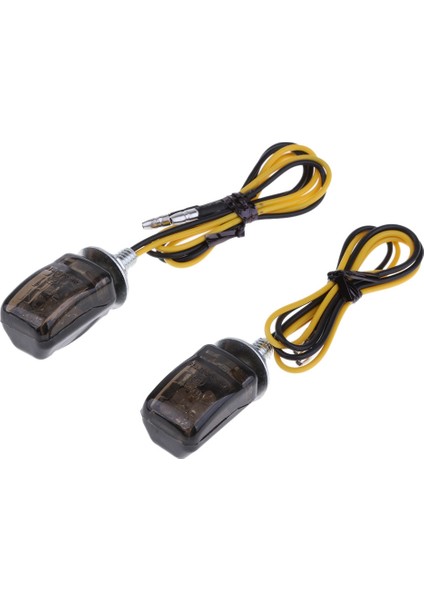 2 Adet Evrensel LED Siyah Mini Minik Küçük Göstergeler Dönüş Sinyalleri Motosiklet Motorsiklet Yamaha Için (Yurt Dışından)