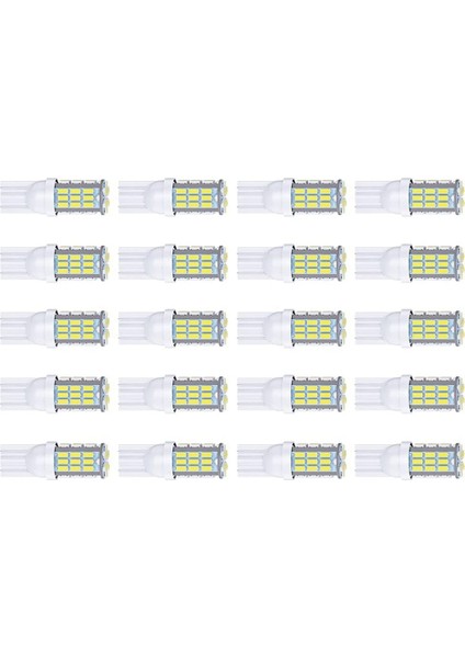 T10 921 194 168 175 LED Ampuller 20'li Paketler, 3014 42-Smd LED Rv Kamp Römork Tekne Bagaj Kubbesi Harita Plaka Işıkları, Beyaz (Yurt Dışından)