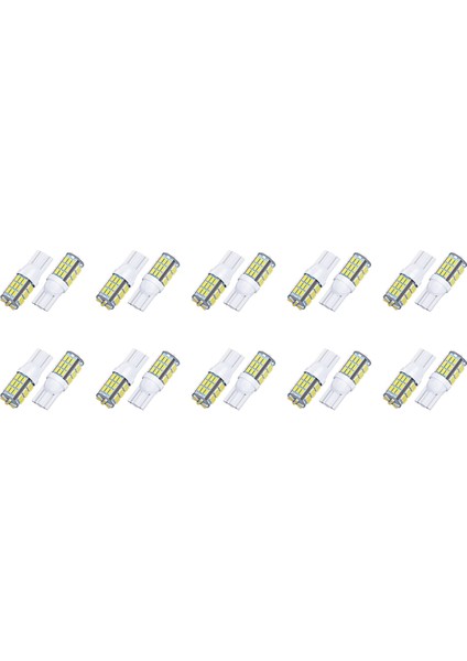 T10 921 194 168 175 LED Ampuller 20'li Paketler, 3014 42-Smd LED Rv Kamp Römork Tekne Bagaj Kubbesi Harita Plaka Işıkları, Beyaz (Yurt Dışından)