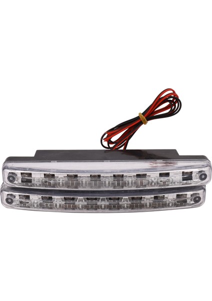 Yeni 2 Adet Yüksek Kalite Süper Beyaz 8 LED Gündüz Farları 12 V Dc Far Evrensel Park Lambası 12 V (Yurt Dışından)