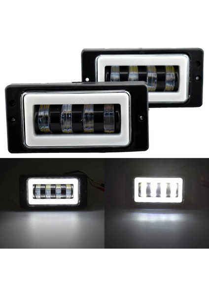 12V 6000K Su Geçirmez LED Araba Motosiklet Muayene Işığı Modifiye Far Yüksek Parlaklık Spot Işığı (Yurt Dışından)