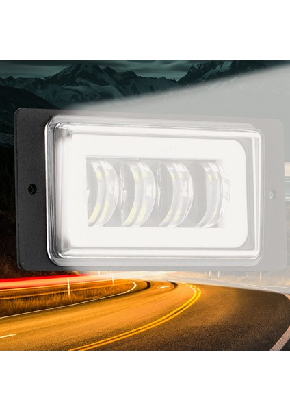 12V 6000K Su Geçirmez LED Araba Motosiklet Muayene Işığı Modifiye Far Yüksek Parlaklık Spot Işığı (Yurt Dışından)