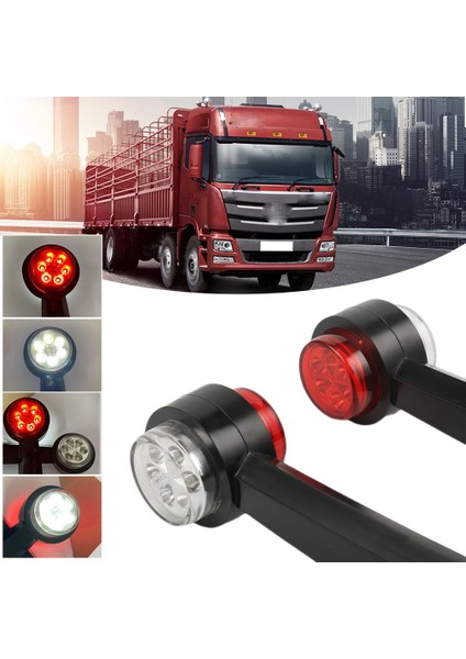 Römork Kamyon Rv Için 2pcs Yan Işaret Işıkları Evrensel 12-30V 12LED (Yurt Dışından) fiyatları