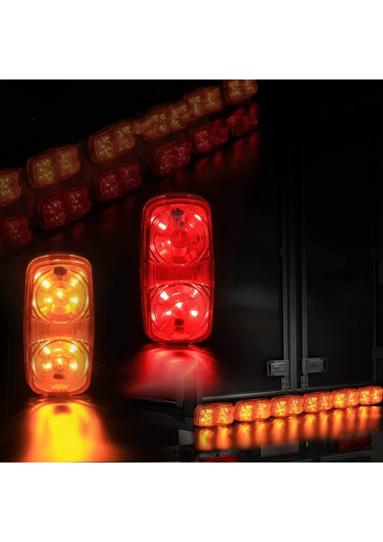 LED Römork Işaret Işıkları, 10 Diyot Gümrükleme 4x2 12V Çift Kabarcık (Yurt Dışından) fiyatları
