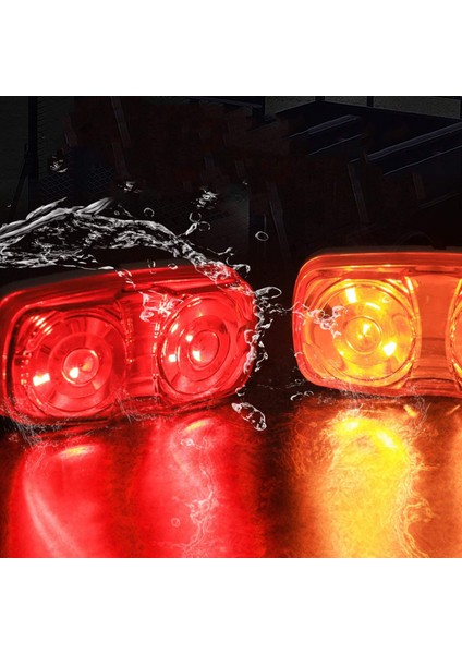 LED Römork Işaret Işıkları, 10 Diyot Gümrükleme 4x2 12V Çift Kabarcık (Yurt Dışından) modelleri