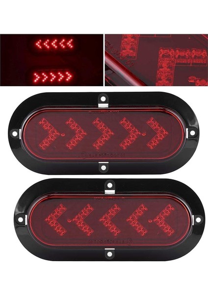 Tekne Atv Kamyon Römorku Için 2 Adet 6in 25LED Kuyruk Lambası Su Geçirmez (Yurt Dışından) indirimleri