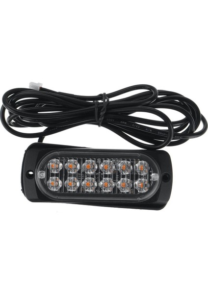 12V 24V Araba Uyarı Işığı Işaret Lambası Su Geçirmez 14 Mod 4X12LED (Yurt Dışından)