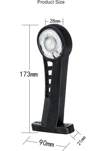 24V Araba Kamyon Dirsek Yan Işaret Işıkları Uyarı Sinyal Lambası (Yurt Dışından) fiyatları