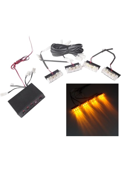 Bir Sürükleme Dört Flaş Işığı Sinyal Işıkları Araba LED Işıkları, Sarı Işık (Yurt Dışından) fiyatları