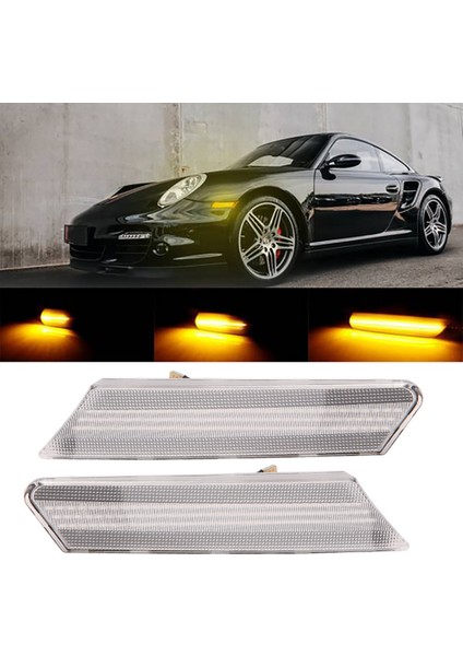 Araba LED Yan Sinyal Işıkları Çamurluk Işıkları Dönüş Sinyali Işıkları B (Yurt Dışından) fiyatları