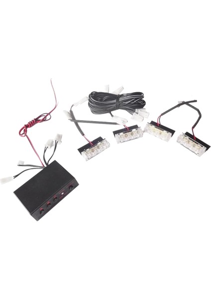 Bir Sürükleme Dört Flaş Işığı Sinyal Işıkları Araba LED Işıkları, Mavi Işık (Yurt Dışından)