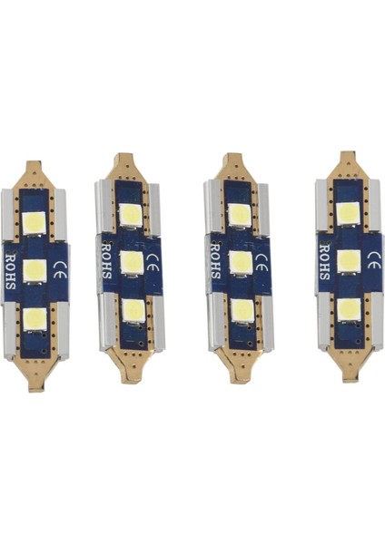 4x 31MM C5W Festoon LED Ampul Beyaz Kubbe Işık Çift Uçlu Okuma Lambası (Yurt Dışından) fiyatları