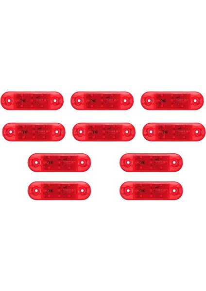 Römork Karavan Kamyon Için 10 Adet 12V-24V 9 LED Kamyon Yan Işaret Işığı (Yurt Dışından)