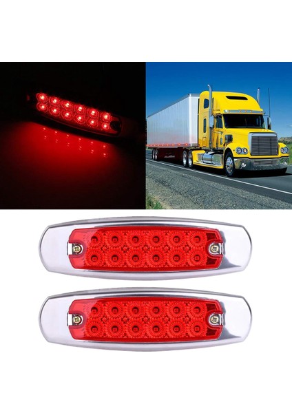 Çift 12 LED Universal Araç Yan Işıklar Işaretleyici Gümrükleme Ampuller (Yurt Dışından) modelleri