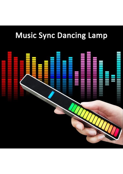Akıllı LED Işık Çubukları, Rgb Müzik Seviyesi Gösterge Işığı, Siyah (Yurt Dışından) modelleri