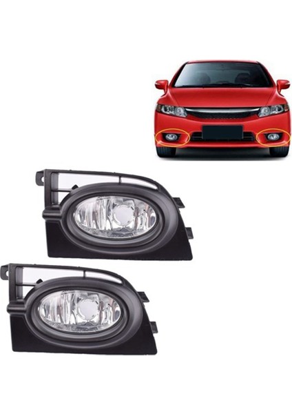 Honda Civic Fa1 2006 2007 2008 Için Araba Ön Tampon Sis Farları (Yurt Dışından) modelleri