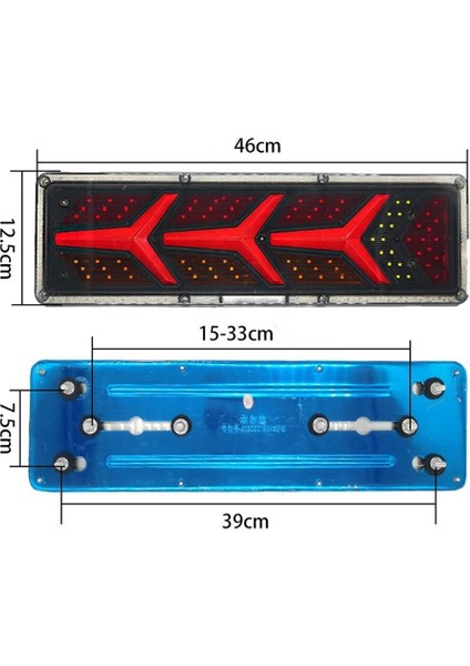 Çift Araba Kuyruk Lambası Dönüş Sinyali Fren Lambası Ters Sinyal Lambası (Yurt Dışından) indirimleri