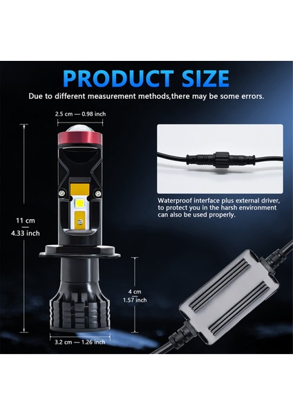 H4 LED Ampuller 90W 20000LM 6000K Beyaz Hi/lo Işın LED Projektör Ampulleri (Yurt Dışından) fırsatları