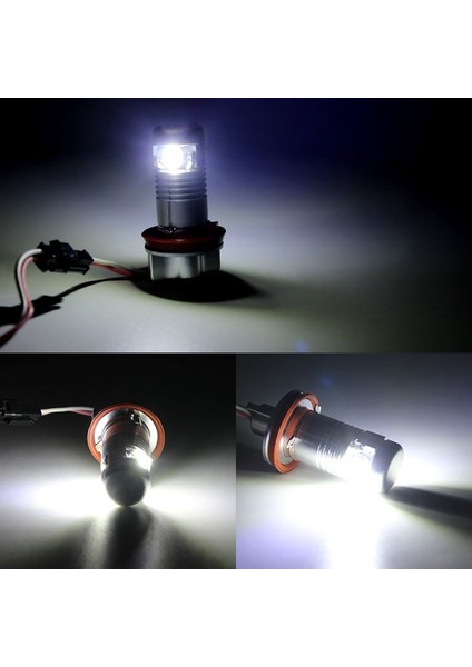 H8 Far Ampulü 7000K LED Angel Eyes Işıklar Canbus -Bmw E60 E61 Için (Yurt Dışından) modelleri