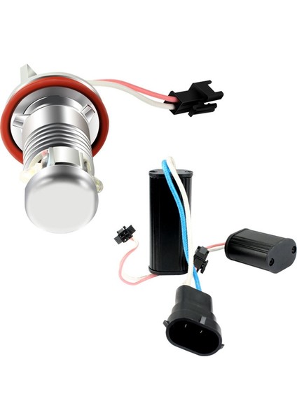 H8 Far Ampulü 7000K LED Angel Eyes Işıklar Canbus -Bmw E60 E61 Için (Yurt Dışından) indirimleri